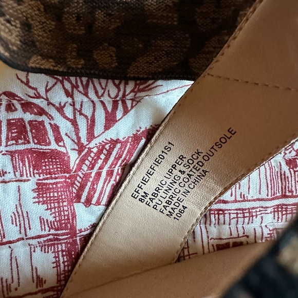 Steve Madden Effie Sandals Womens 9 Brown Tan Animal Print Slingback Ankle Strap - Picture 2 of 3